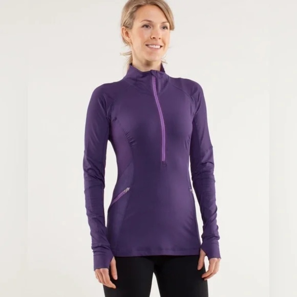 lululemon athletica Deep Purple Half-Zip Jacket